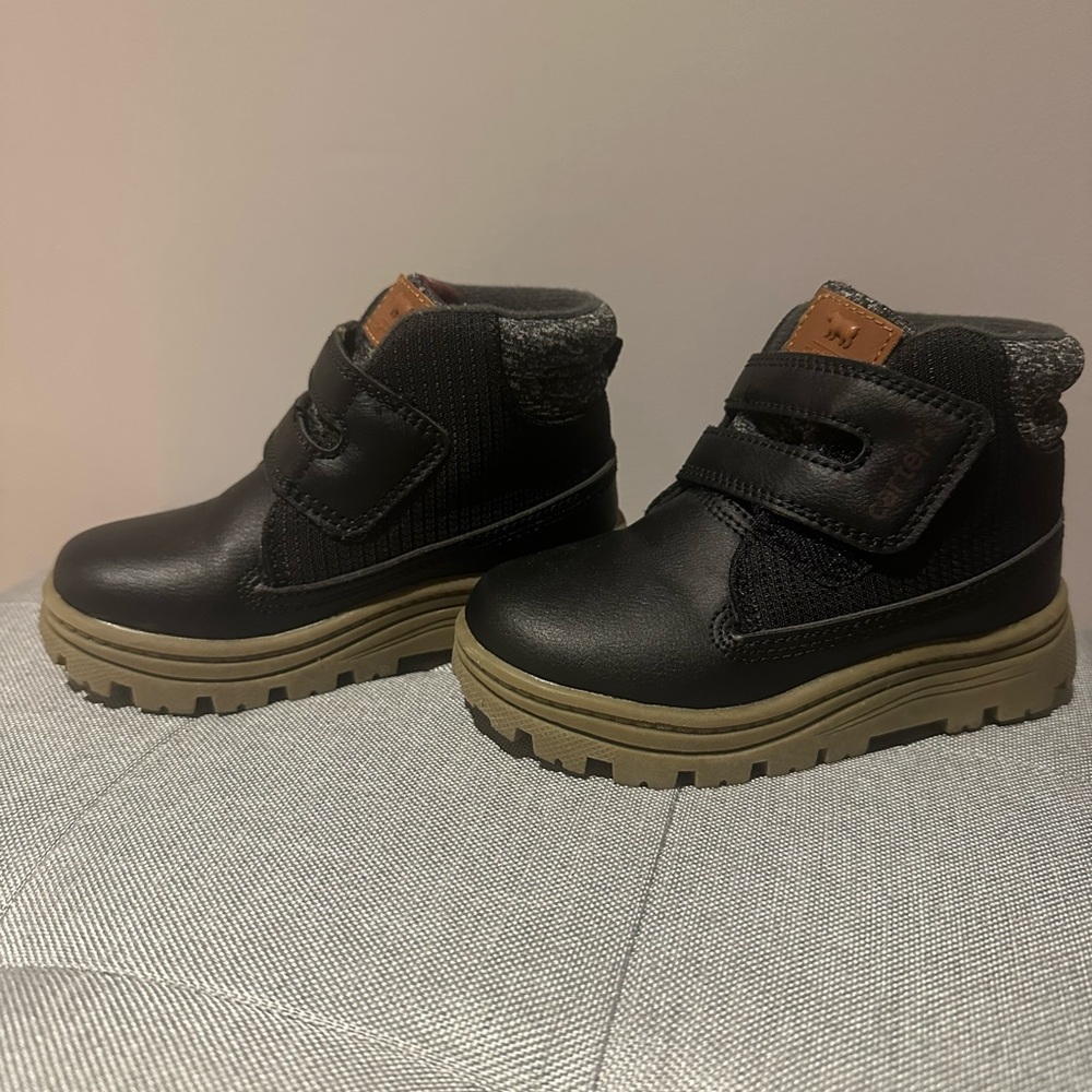 Black Kids Shoes with Velcro Strap